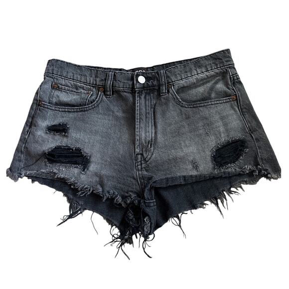 Urban Outfitters Pants - BDG  Essential Mid-Rise‎ Distressed Cutoff Jean Shorts in Faded Black Size 29